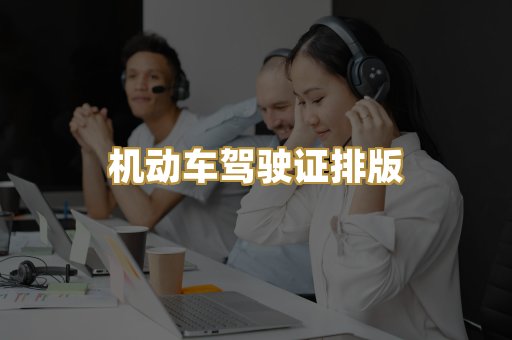 机动车驾驶证排版